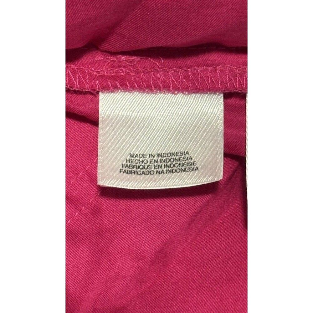 Jones New York Signature Fuchsia Cotton Belted Shirt Dress Size 16 NEW $139 - Picture 8 of 13